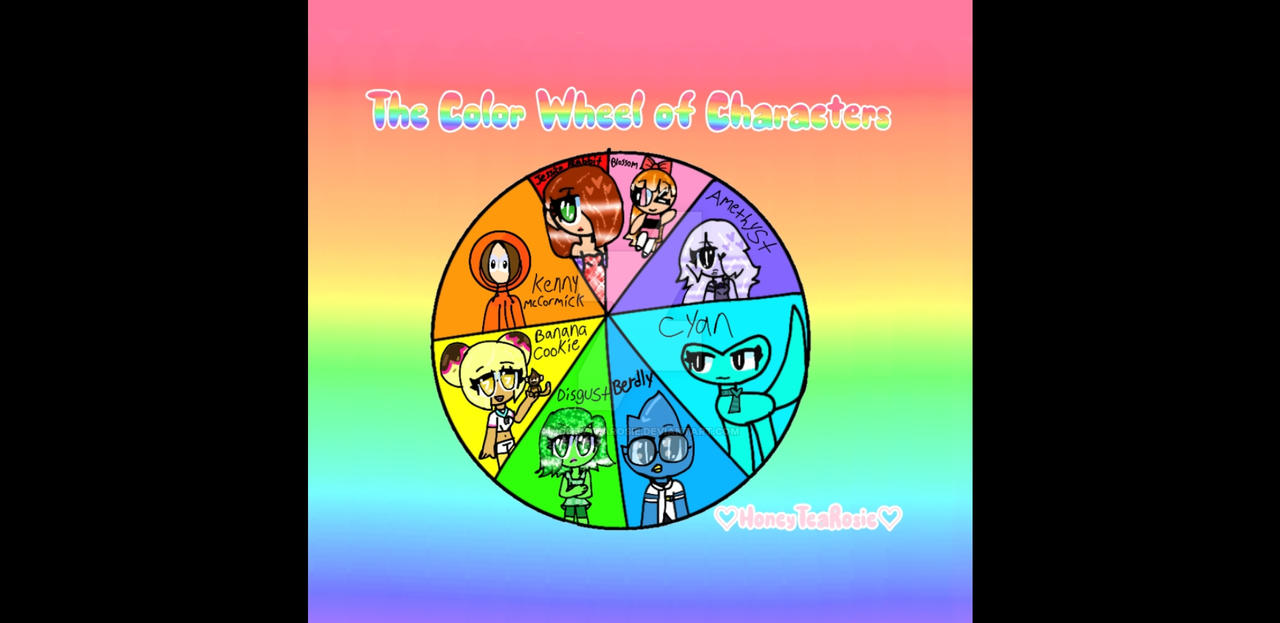 Color Wheel Characters The color wheel of characters by HoneyTeaRosie on DeviantArt