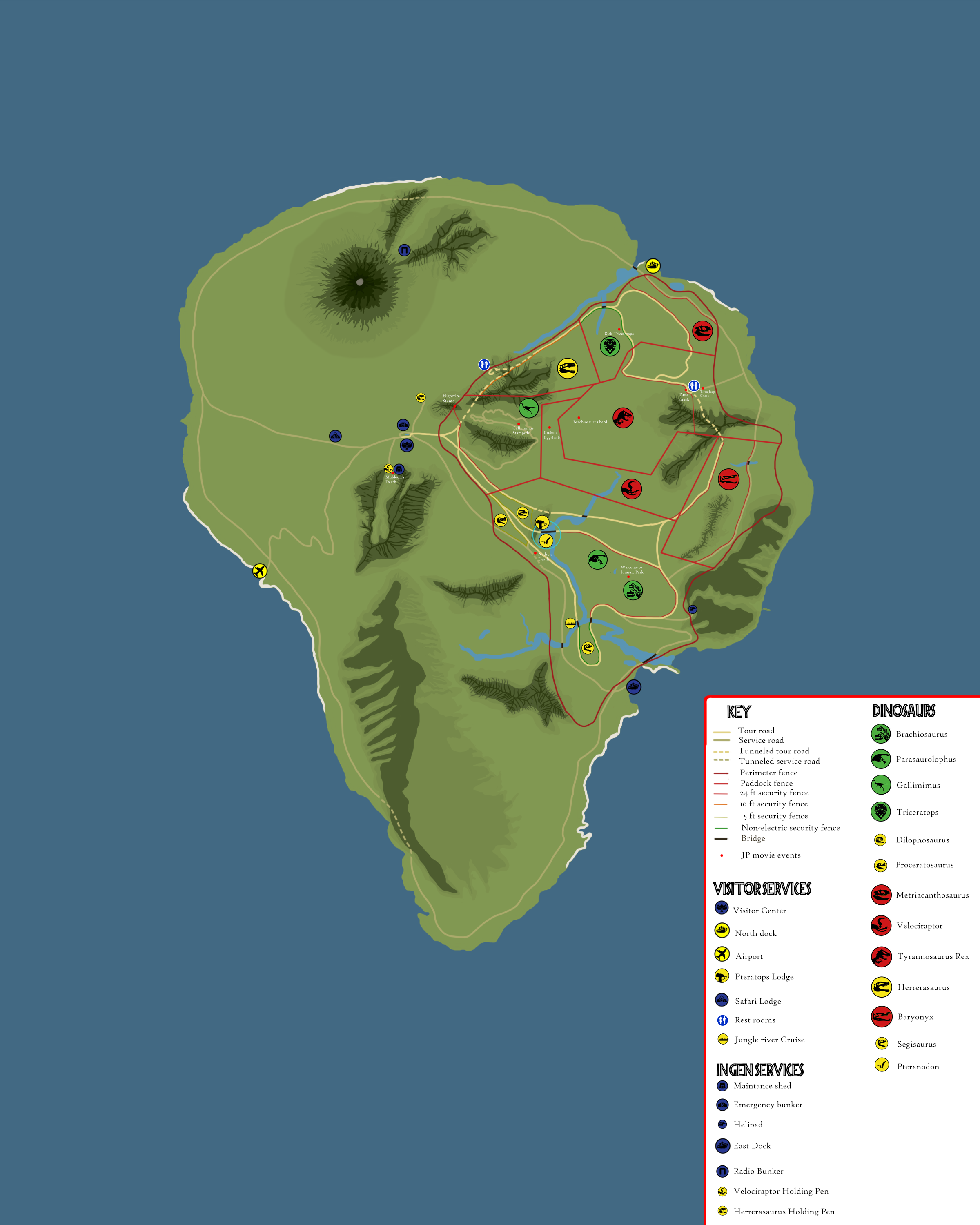 Jurassic World Map jurassic-world-map