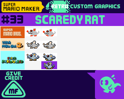 Super Mario Maker Customs - Scaredy Rat by Mariofan230 on DeviantArt