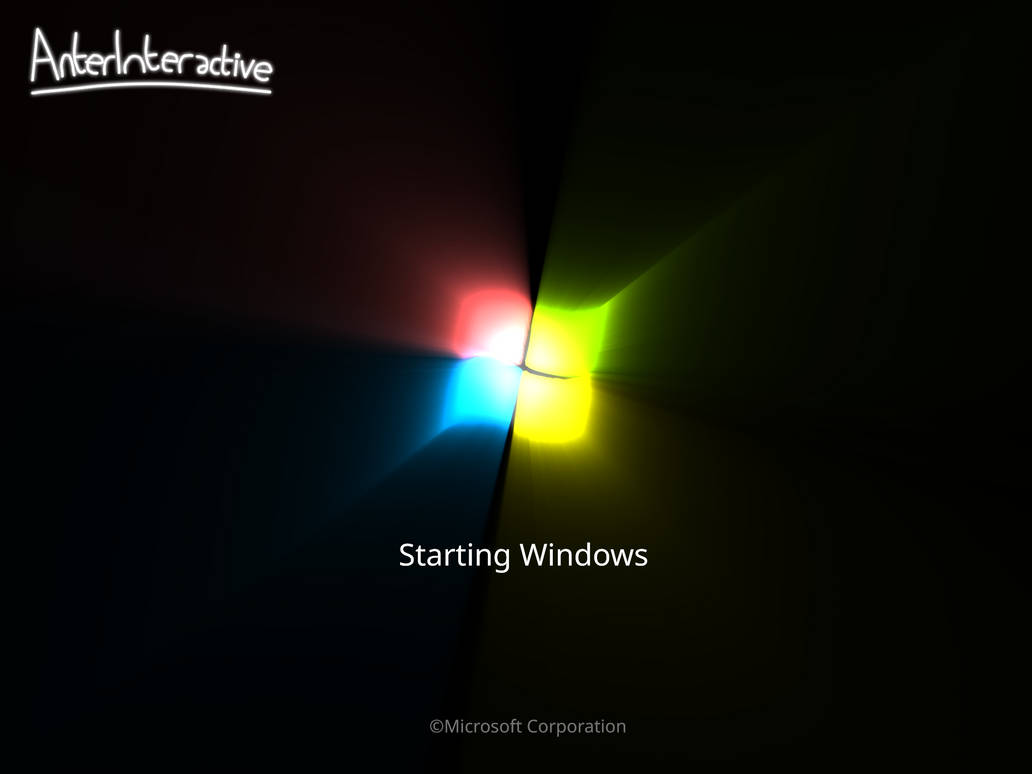 Windows 7 Boot Screen Logo Drawing by Anter-Interactive on DeviantArt