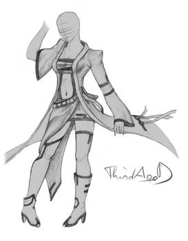 Sketch - 3rd Age Mage design