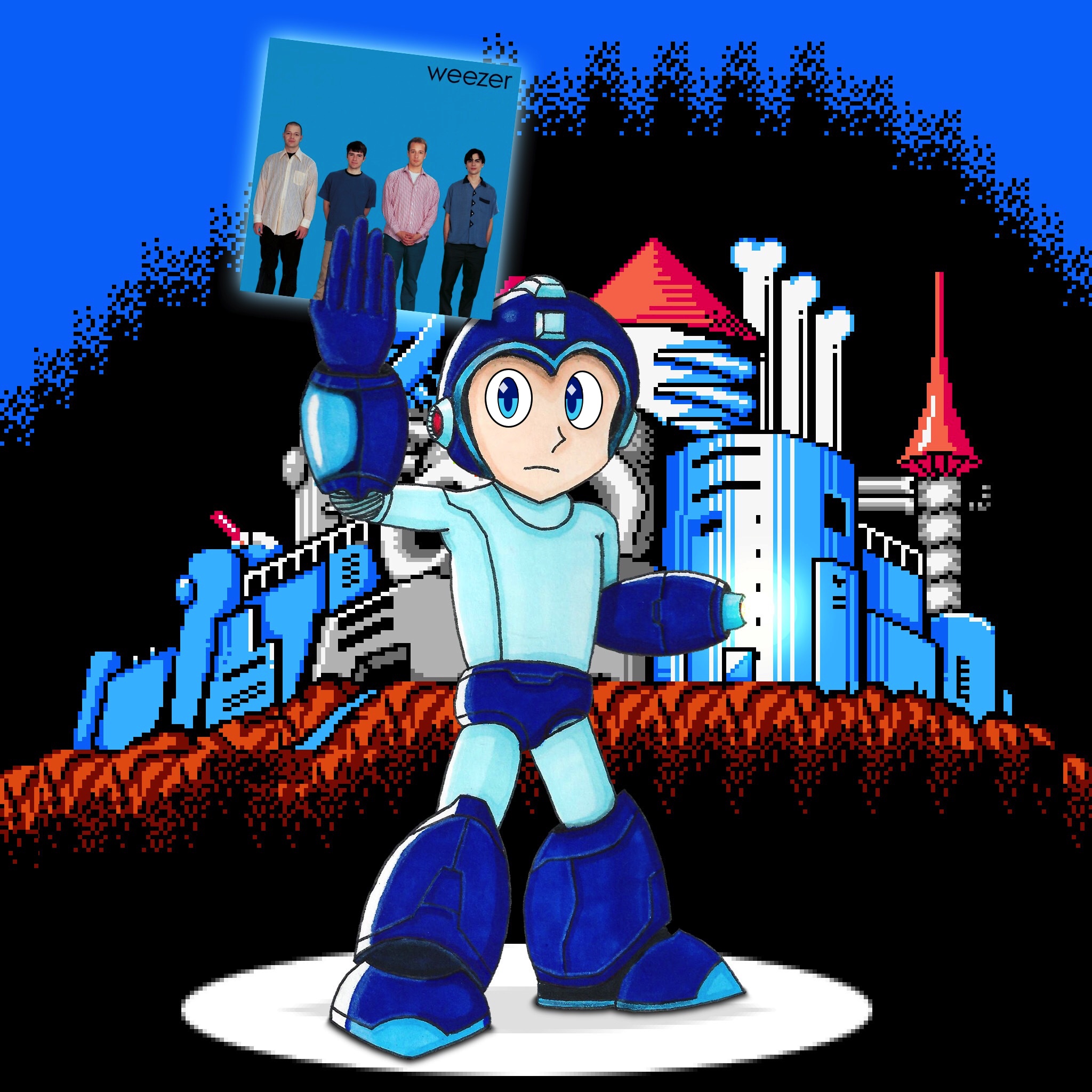 Robot Rockman-Blue