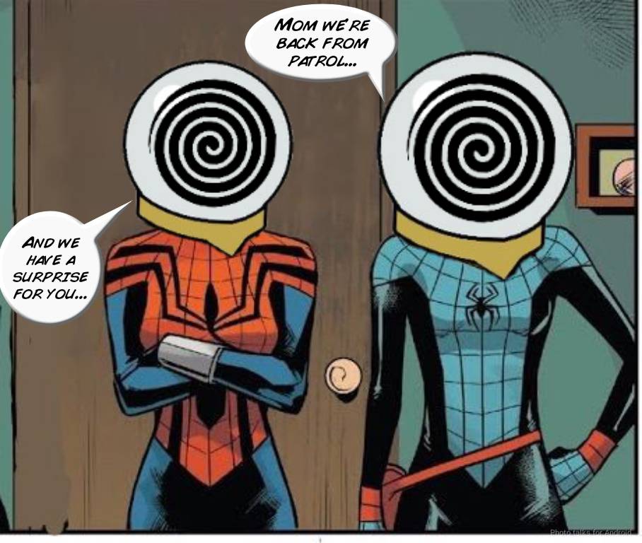 Mysterio's Mesmerized Spider Sister's by RavenHypno on DeviantArt