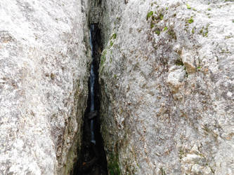 Waterfall in a Crevice