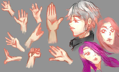 ATTEMPTED DRAWING HANDS