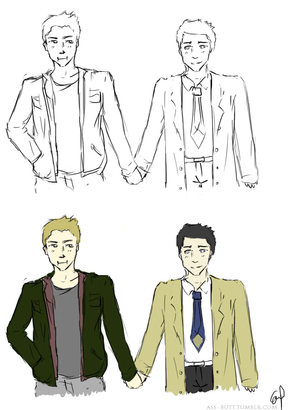 Destiel Sketch