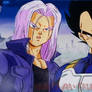 Vegeta and Trunks_Wallpaper