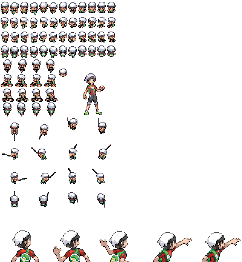 Pokemon ORAS Trainer Brendan in Gen. 3 Style. by RichardPT on DeviantArt