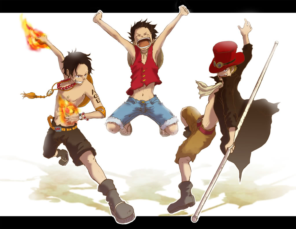 Luffy,Ace, and Sabo