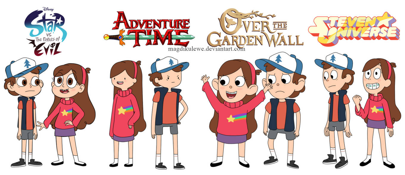 Mabel y Dipper Pines Crossover by magdikulewe on DeviantArt
