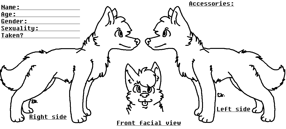 Wolf Reference Format Wolf Reference Sheet Base (free) by ImagineStarlights on DeviantArt