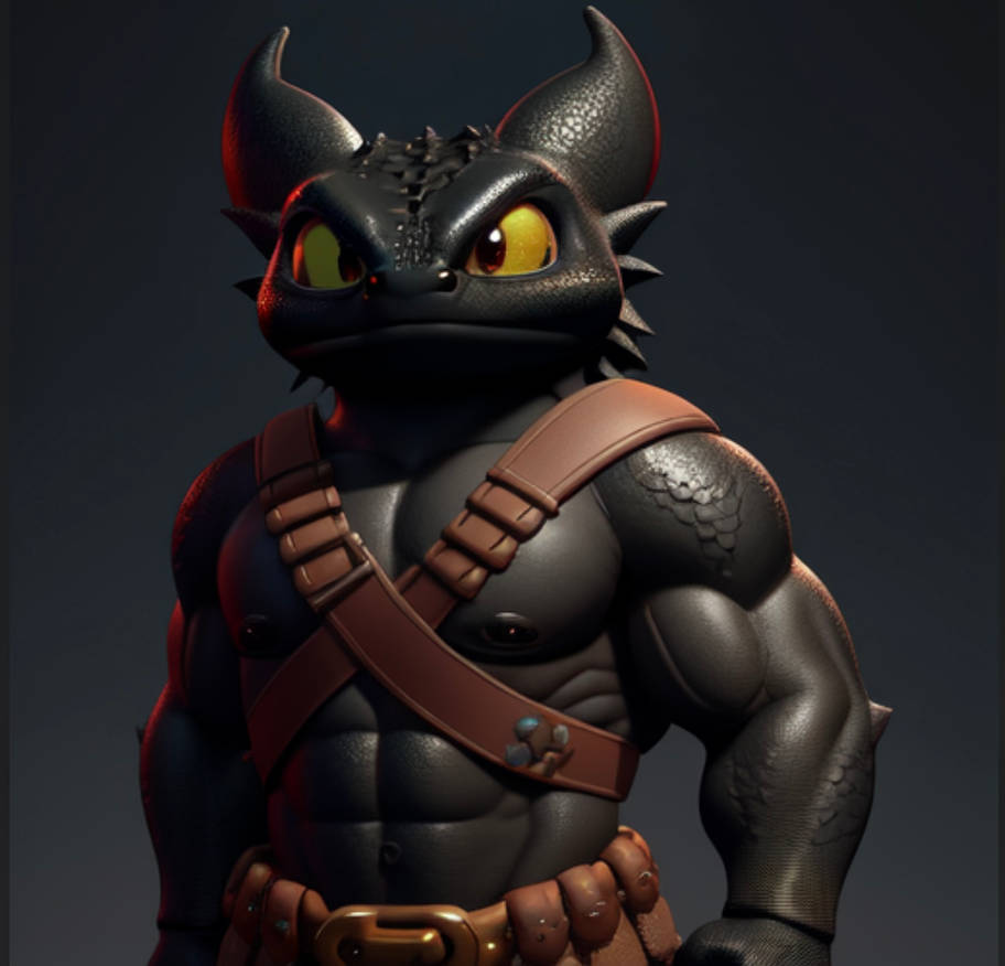 Muscular toothless 5 by dabbbbbbbbbbbb on DeviantArt