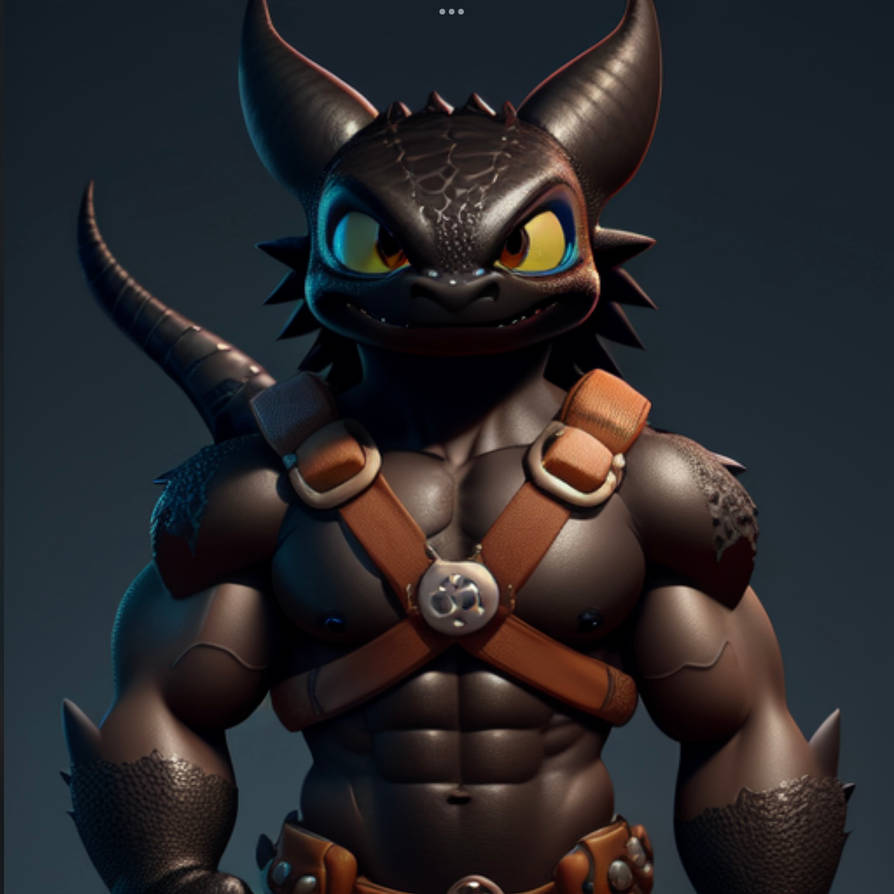 Muscular toothless 17 by dabbbbbbbbbbbb on DeviantArt