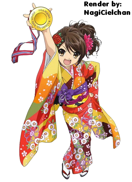 Suzumiya Haruhi render by NagiCielchan on DeviantArt