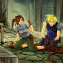 FFVII Moments: Cloud helps Jessie escape