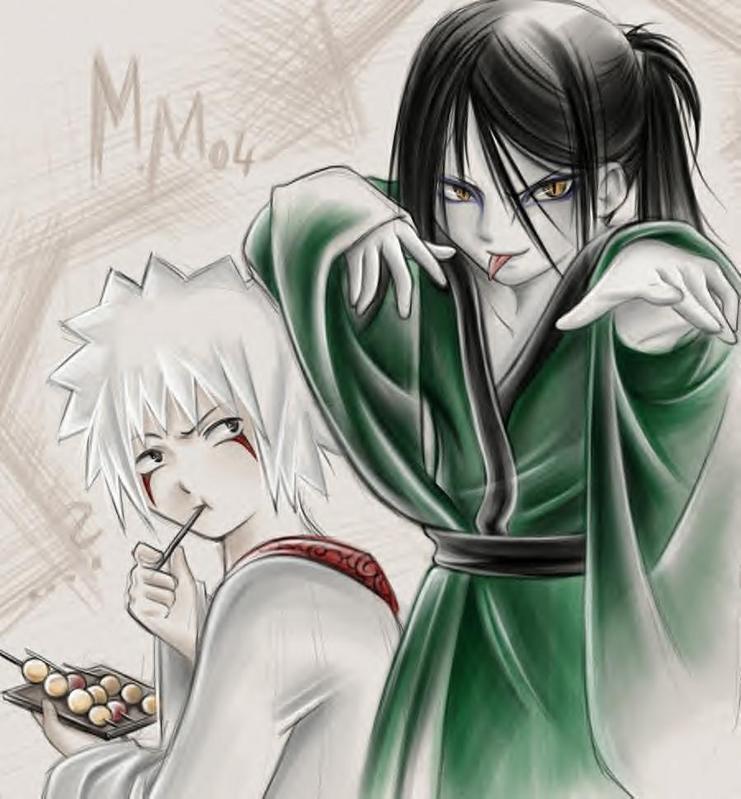 Jiraya and Orochimaru