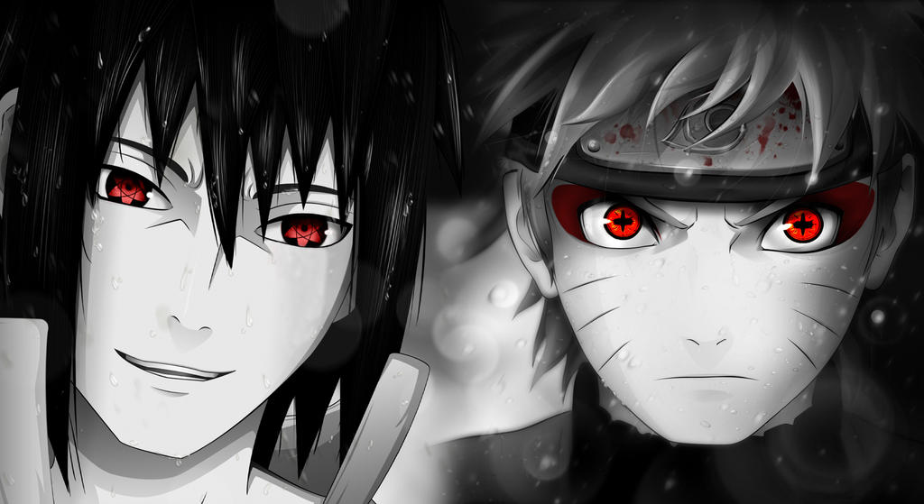 Naruto and Sasuke wallpaper by Simon0405 on DeviantArt