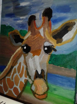 painting of a giraffe