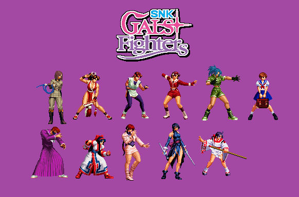 Cartoon Fighters Deviantart Roster SNK Gals Fighters Roster by NicolaMaxerHedgehog on DeviantArt