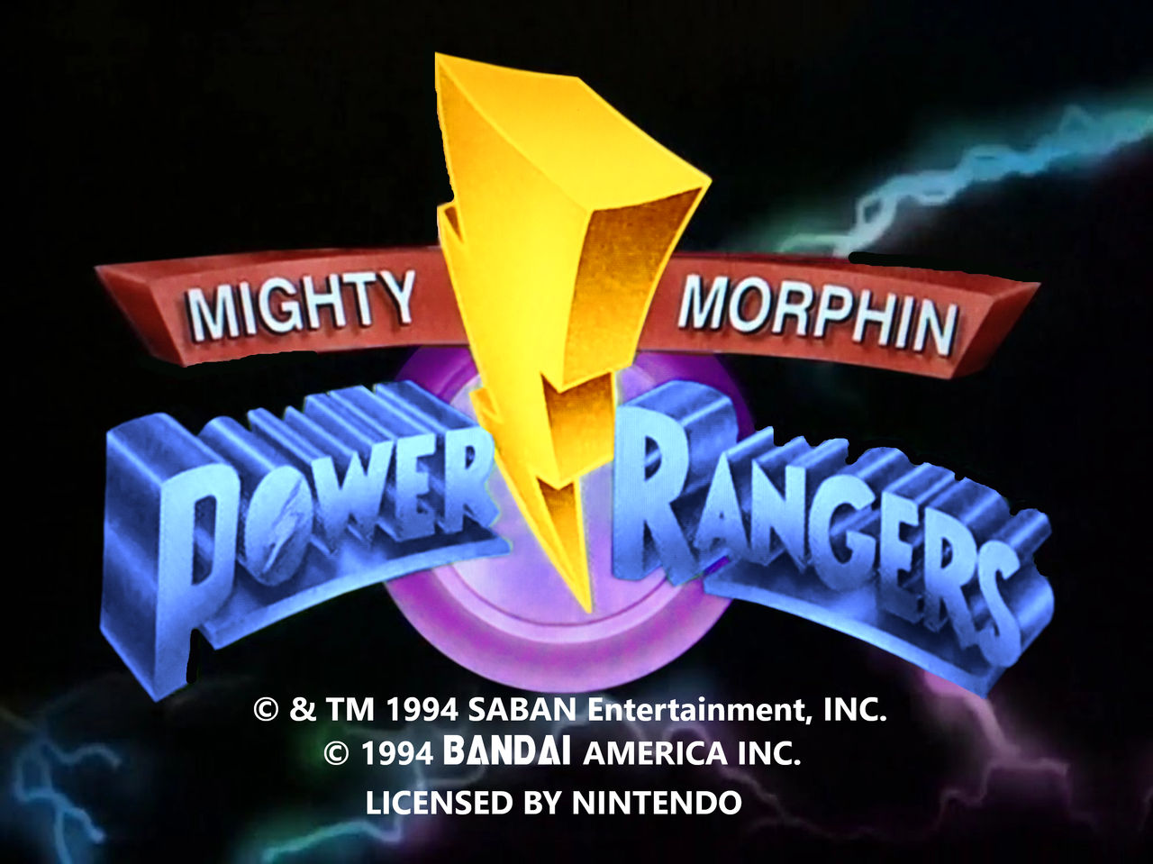 Mighty Morphin Power Rangers (SNES) Title Screen by NicolaMaxerHedgehog ...