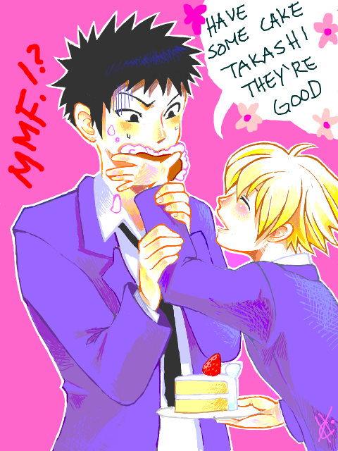 wallpapers Ohshc Mori Fanart ohshc have some cake by chipuchipu on