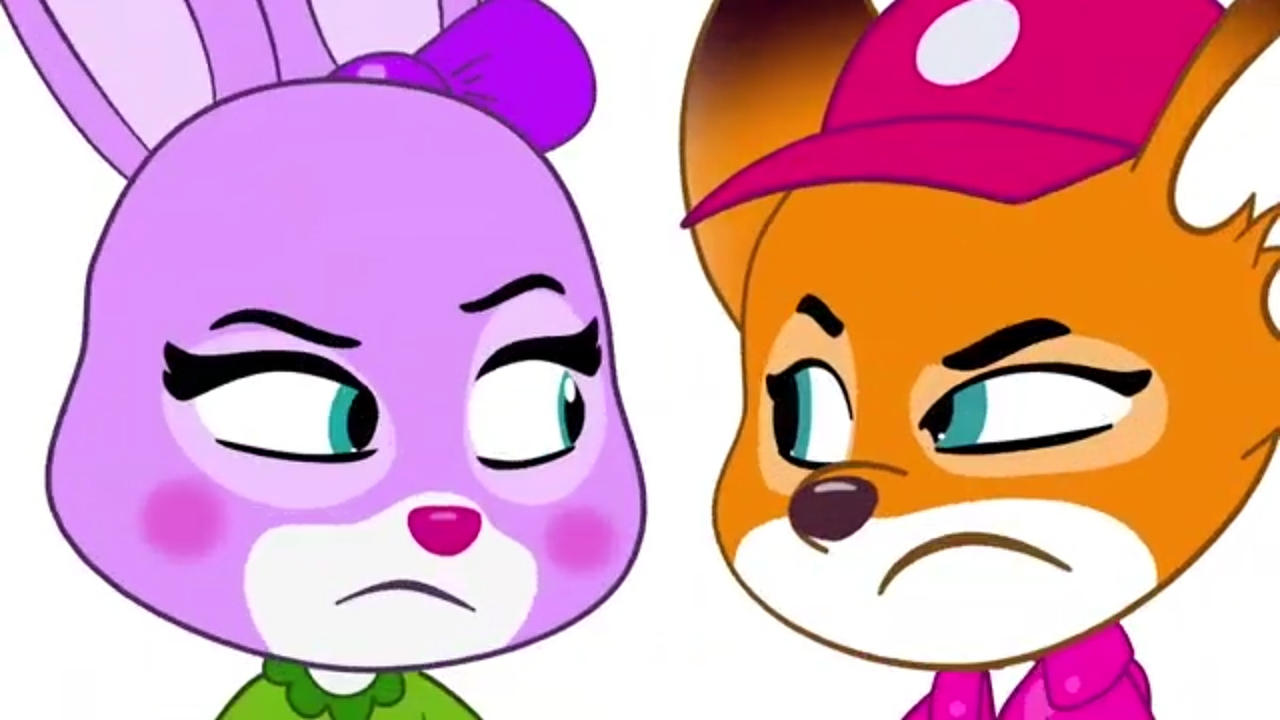 Rabbit and Fox having fight 2 by LauraLPS on DeviantArt
