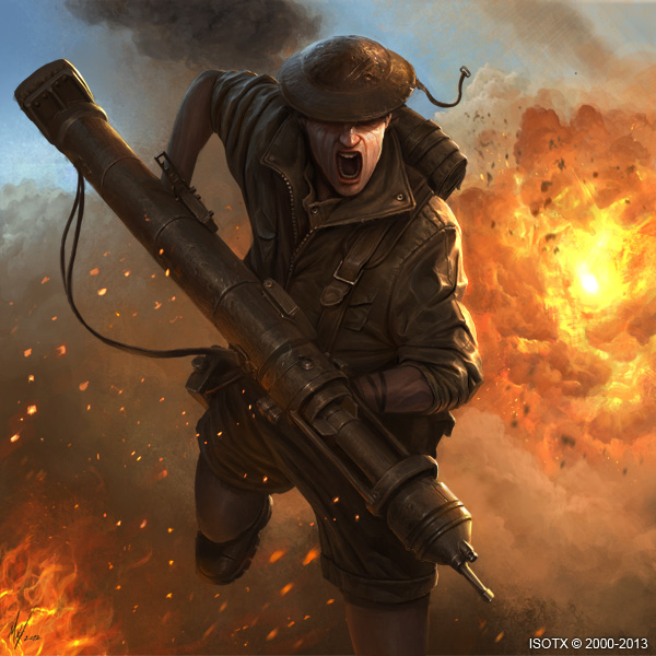 Flamethrower soldier by ISOTXART on DeviantArt