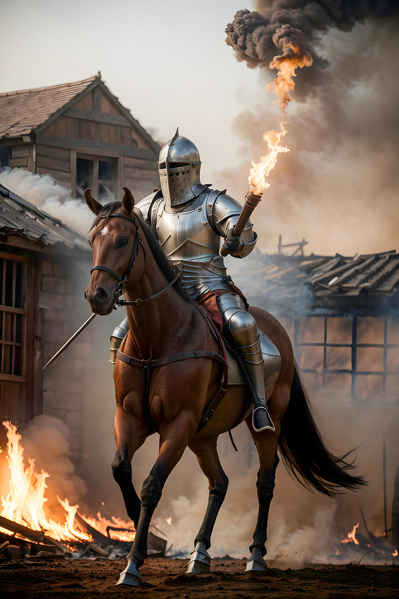 Knight Rjz The medieval knight sets the farm on fire by BigBootyBombshell on ...