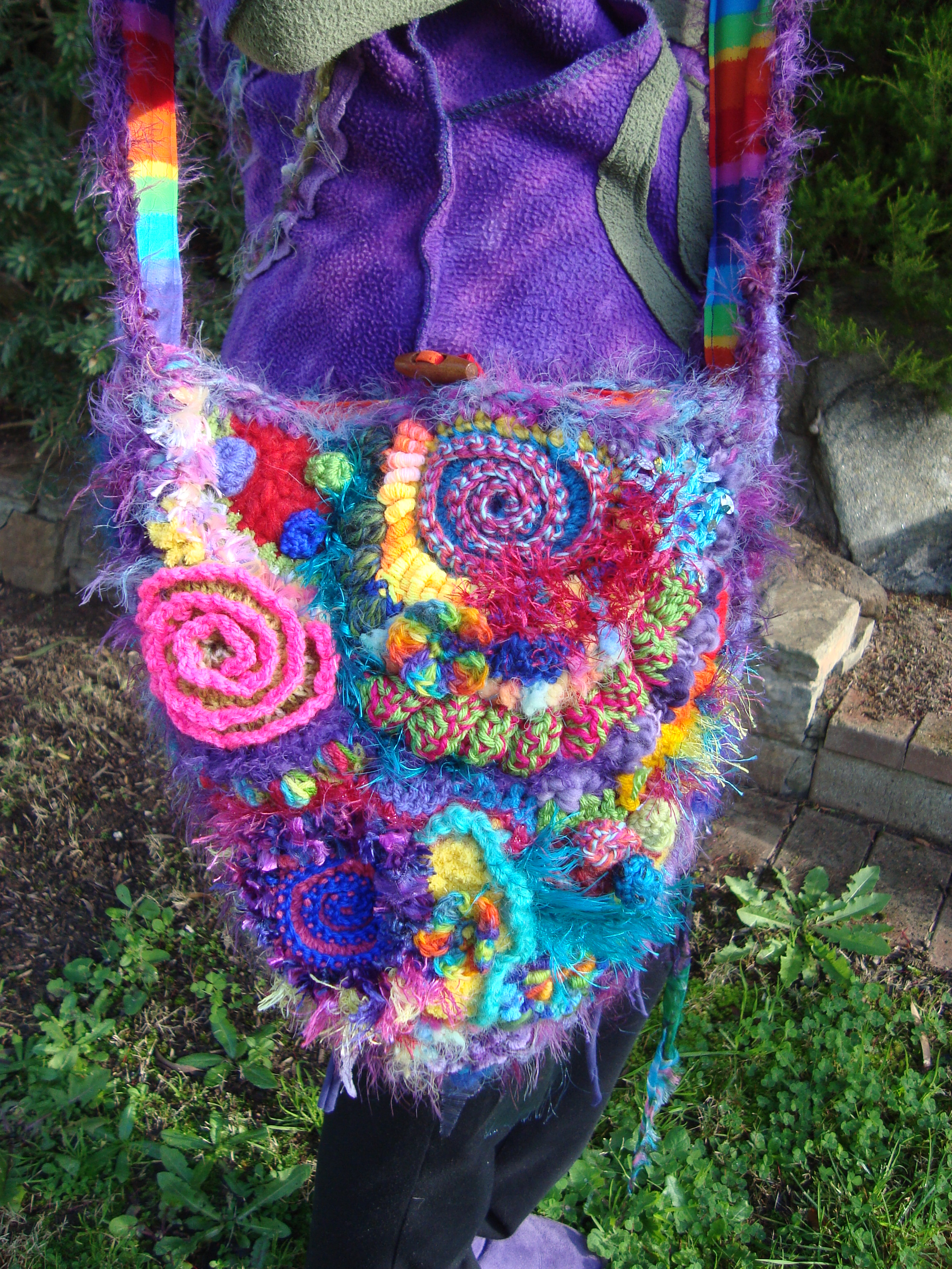 Crochet Rainbow Bag 1