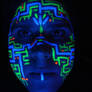 UV Circuitboard Face Paint