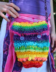 Rainbow Crochet Bag by Faeriegem