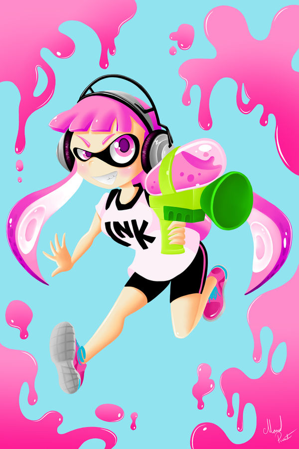Pink Splatoon Background Pink Splatoon by Feiyen17 on DeviantArt