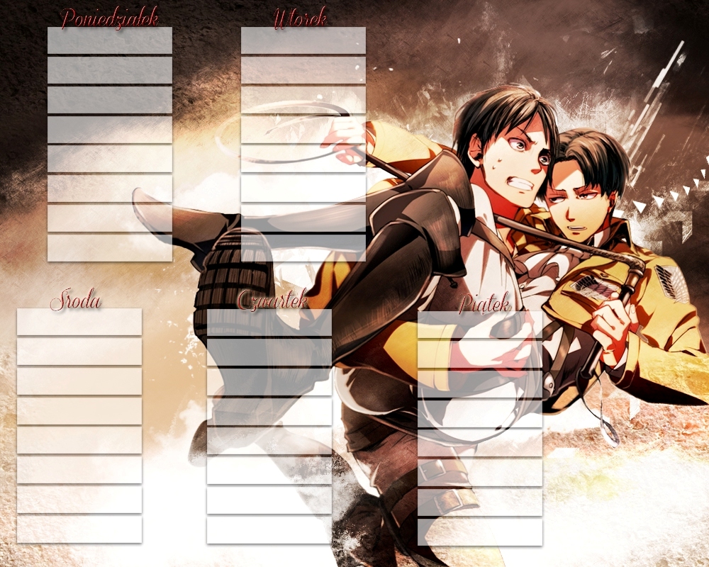 Plan Lekcji Anime Shindeki No Kyochin