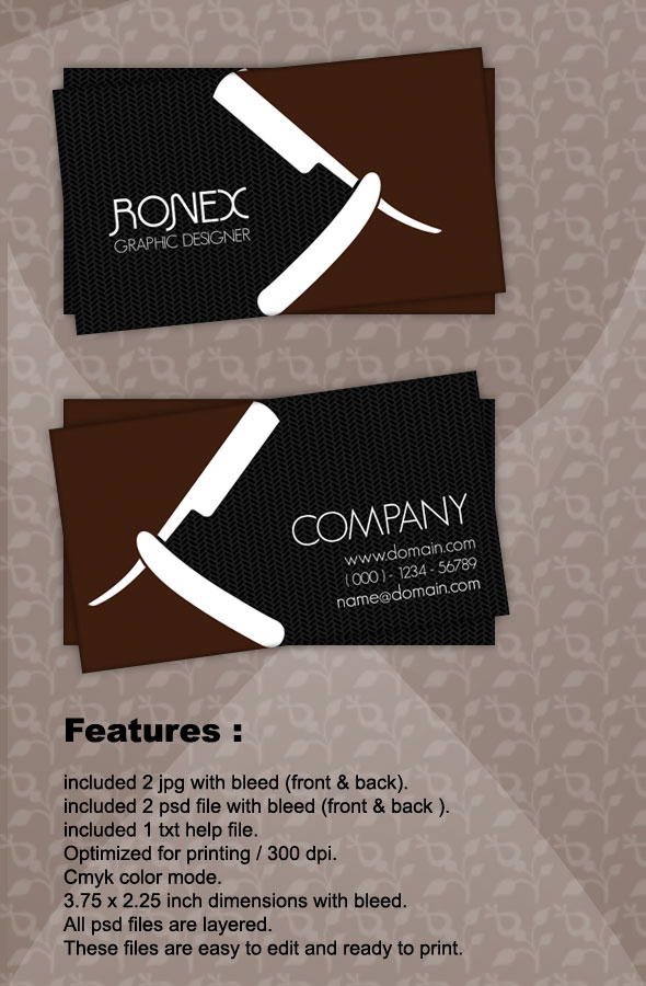 Saloon Business Card by xnOrpix on DeviantArt