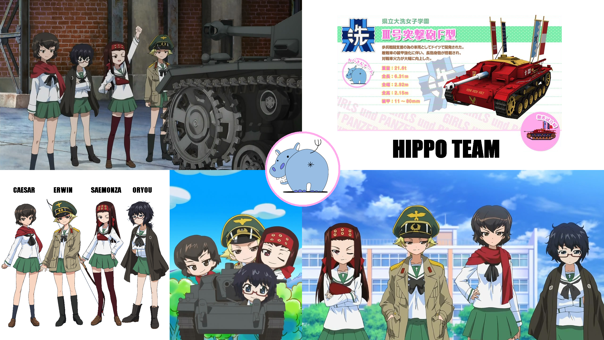 Hippo Team Girls Und Panzer Wallpaper By Mirage00 On Deviantart Hippo Team Girls Und Panzer Wallpaper By Mirage00 On Deviantart