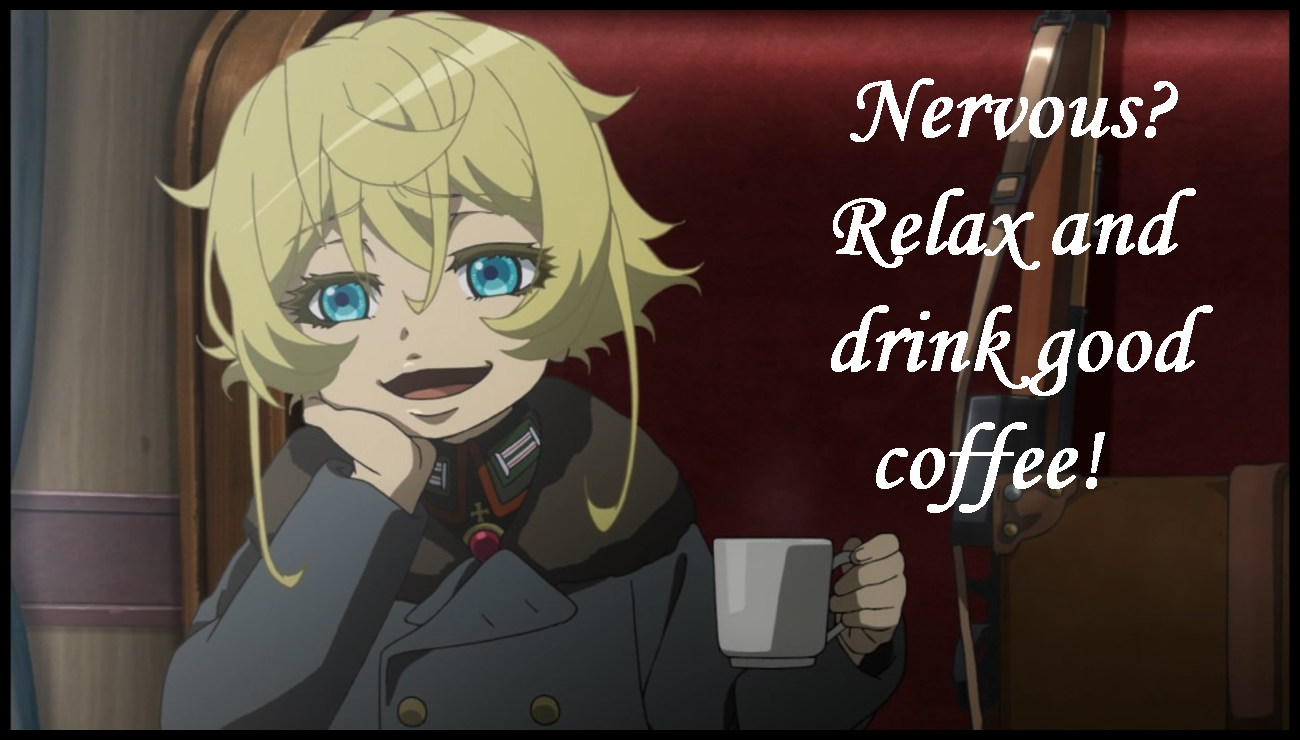 relax and drink coffee