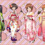 Angelfish team in kimono