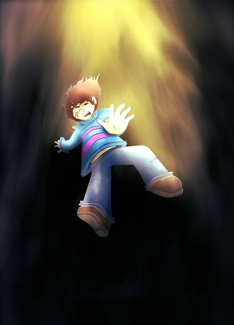 Undertale First Fall UNDERTALE Frisk's Fall by Lets-Go-Kat-Crazy on DeviantArt