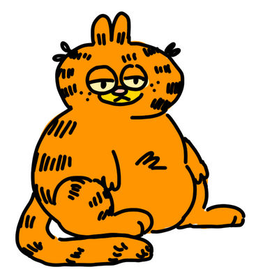 garfeild by huffyypuffyy on DeviantArt