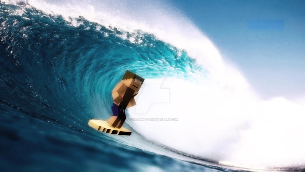 Surfing Minecraft Minecraft Surf! by CubeCraftTV on DeviantArt