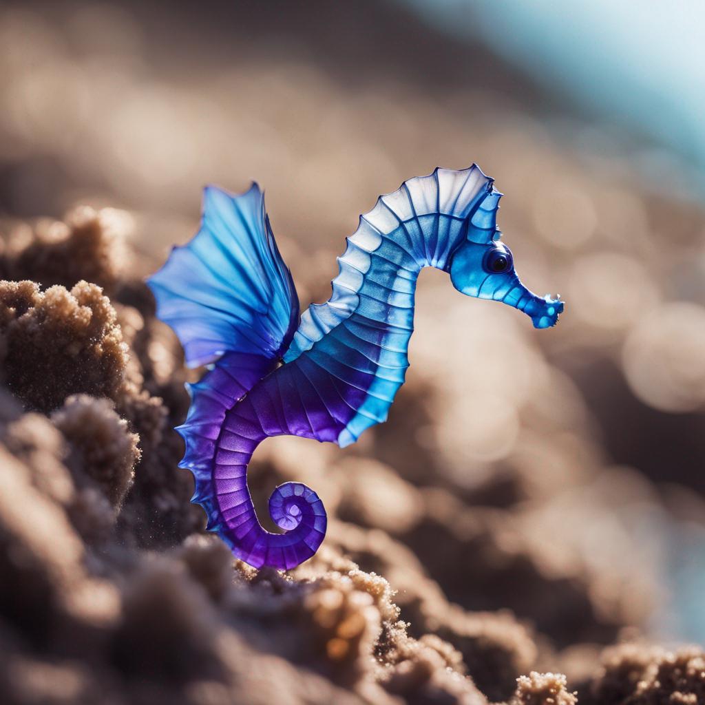 Seahorse With Blue And Purple Wings by aiarttime on DeviantArt