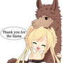 New Thank you Sticker/Panel Llama
