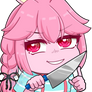 Usagi has a knife