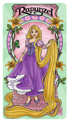 Rapunzel - Art Nouveau