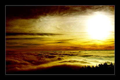 Sunrise: Above the clouds