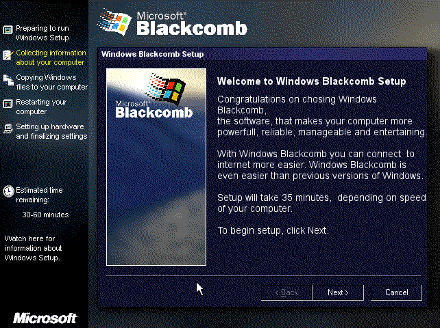 Windows Blackcomb - Setup by PeterTrifonov1999A1 on DeviantArt