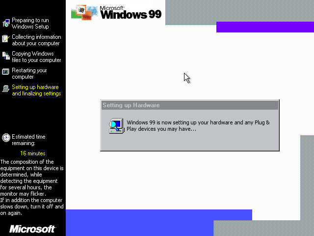 Windows 99 - Hardware stage of setup by PeterTrifonov1999A1 on DeviantArt