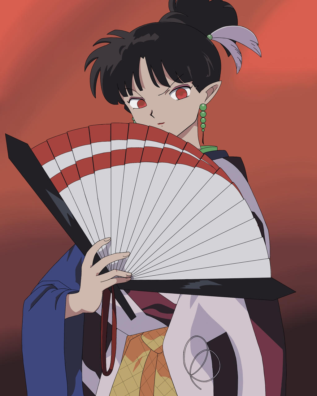 Kagura (Inuyasha) by DorjeDolma on DeviantArt