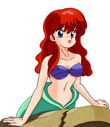 Ranma Saotome (girl) as Ariel the Little Mermaid 2