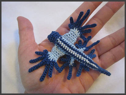 Blue Glaucas (Blue Sea Slug) Amigurumi v.2